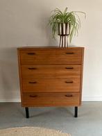 Midcentury vintage teak ladekastje, Ophalen, Gebruikt, Simplalux, 50 tot 100 cm