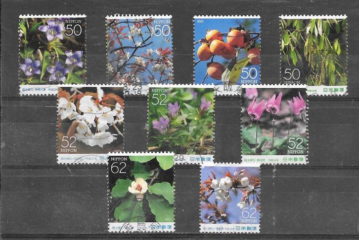 Japan kavel gestempelde planten, Postzegels en Munten, Postzegels | Azië, Gestempeld, Oost-Azië, Verzenden