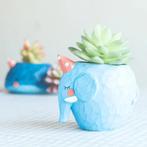 Olifant Bloempot / Bloem Pot Bak Plantenbak Dier, Tuin en Terras, Bloempotten, Overige materialen, Verzenden, Rond, Nieuw