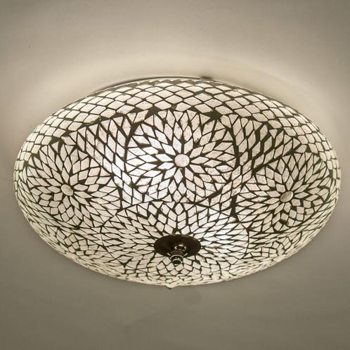 Verschillende Oosterse glasmozaiek plafonnaire plafondlamp, Huis en Inrichting, Lampen | Plafondlampen, Nieuw, Glas, Metaal, Ophalen of Verzenden