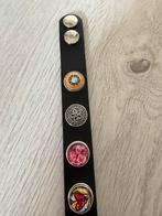 Click Buttons Armband, Overige materialen, Verzenden, Zwart, Nieuw