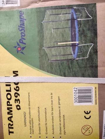 Proshape trampoline 396cm nieuw in doos beschikbaar voor biedingen