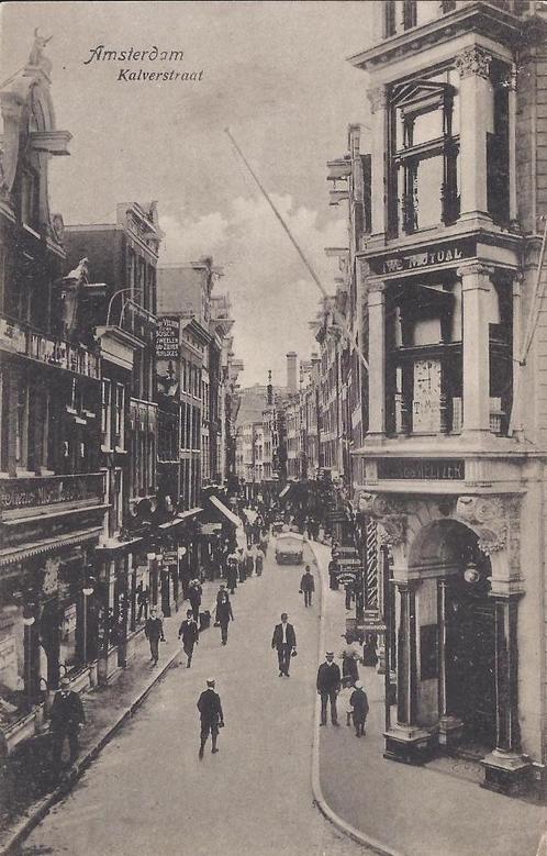 Amsterdam - Kalverstraat - Gebouw Mercurius - Berlage (1912), Verzamelen, Ansichtkaarten | Nederland, Gelopen, Noord-Holland, Voor 1920