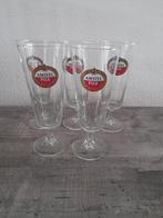 5 amstel glazen, Verzamelen, Glas en Borrelglaasjes, Ophalen, Zo goed als nieuw, Bierglas