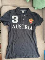 Austria shirt / polo maat L / M donkerblauw, Ophalen of Verzenden, Gedragen, Maat 48/50 (M), Blauw