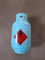 Gasfles waxinehouder asbak mancave accessoire blauw 16cm hoo, Overige materialen, Gebruikt, Blauw, Ophalen of Verzenden