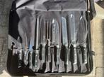 Messenset Sabatier en Select Cuisine inclusief hoes, Ophalen of Verzenden, Nieuw, Rvs of Chroom, Bestekset