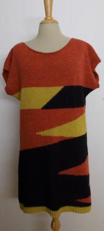 Retro/hippie look zacht wol mix trui/jurkje! L beschikbaar voor biedingen