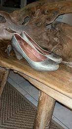 Gouden leren pumps maat 40, Ophalen of Verzenden, Gedragen, Geel, Pumps