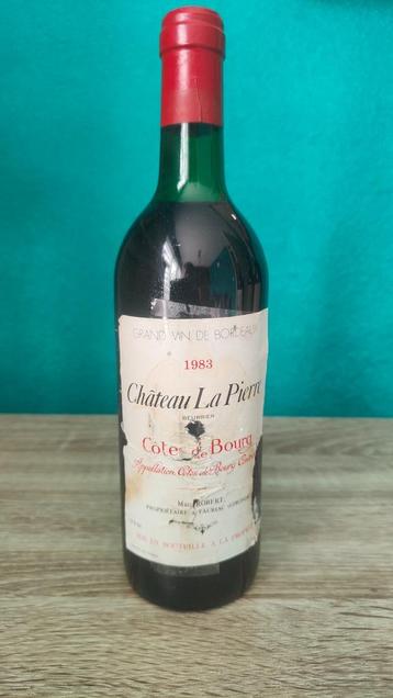 Chateau La Pierre Cotes de bourg Mark Robert 1983 beschikbaar voor biedingen