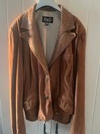 D&G origineel jasje colbert suede DOLCE & GABANNA, Ophalen, Bruin, Zo goed als nieuw, Jasje