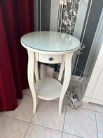 Ikea hemnes bijzettafeltje of nachtkastje 3 stuks, Ophalen, 50 tot 100 cm, Rond, Zo goed als nieuw