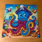 Diamond painting kaart  octopus, Ophalen of Verzenden, Nieuw, Overige thema's