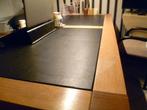 Blank eiken eettafel met zwarte vlak, Huis en Inrichting, Tafels | Eettafels, Ophalen, Eikenhout, 200 cm of meer, 50 tot 100 cm