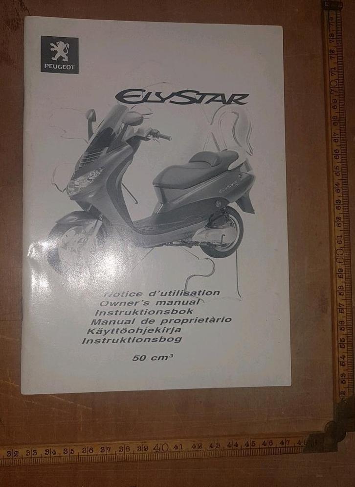 Peugeot ElyStar handleiding, Fietsen en Brommers, Handleidingen en Instructieboekjes, Zo goed als nieuw, Ophalen of Verzenden