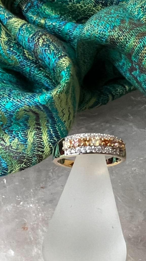 Opaal edelopaal toermalijn beschermt geluk welvaart uniek, Sieraden, Tassen en Uiterlijk, Ringen, Nieuw, Dame of Heer, 17 tot 18