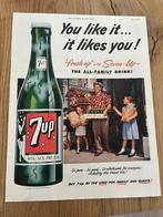 Seven-Up originele advertentie 1952 7-up vintage, Verzamelen, Ophalen, Gebruikt, Overige typen