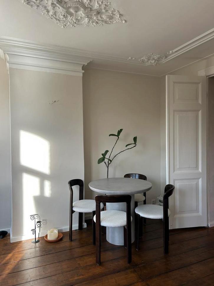 4 Bruno Rey Stoelen, Huis en Inrichting, Stoelen, Zo goed als nieuw, Vier, Hout, Bruin, Ophalen of Verzenden