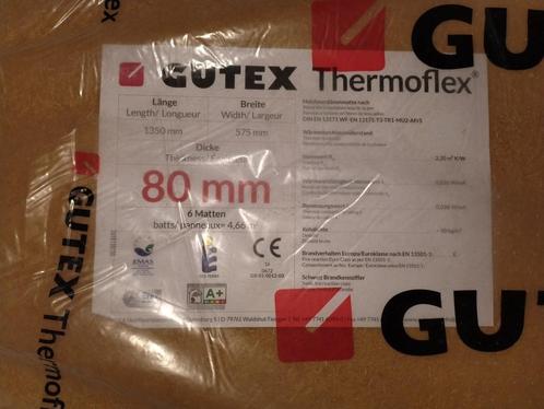 Gutex thermoflex isolatie  80 en 100 mm, Doe-het-zelf en Verbouw, Isolatie en Afdichting, Nieuw, Muurisolatie, Dakisolatie, Overige materialen