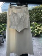 Feestkleding, Kleding | Dames, Wit, Zo goed als nieuw, Onder de knie, Ophalen
