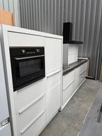 Complete Rechte Keuken Hoogglans Wit Apparatuur GEDEMONTEERD, Ophalen of Verzenden, Wit, Dubbelwandige keuken, Hoogglans of Gelakt