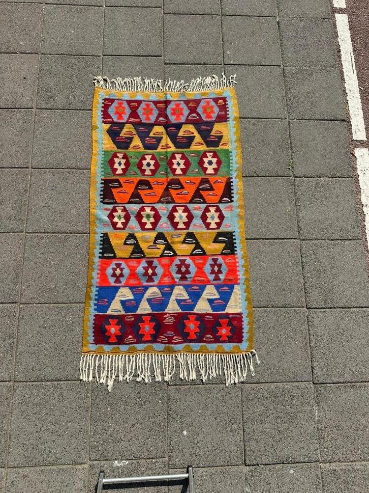 Handgeweven Kelim - Anatolia Kilim Turkije tapijt 185x135 cm, Huis en Inrichting, Stoffering | Tapijten en Kleden, Nieuw, 50 tot 100 cm