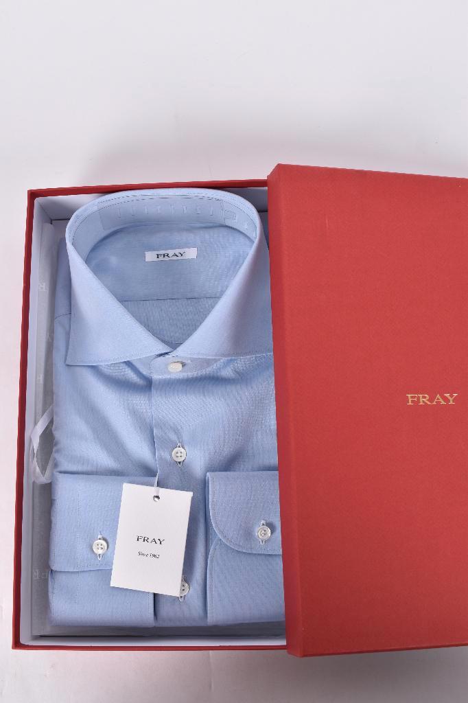 Nieuw shirt overhemd van FRAY katoen maat 41, Kleding | Heren, Overhemden, Nieuw, Halswijdte 41/42 (L), Blauw, Ophalen of Verzenden