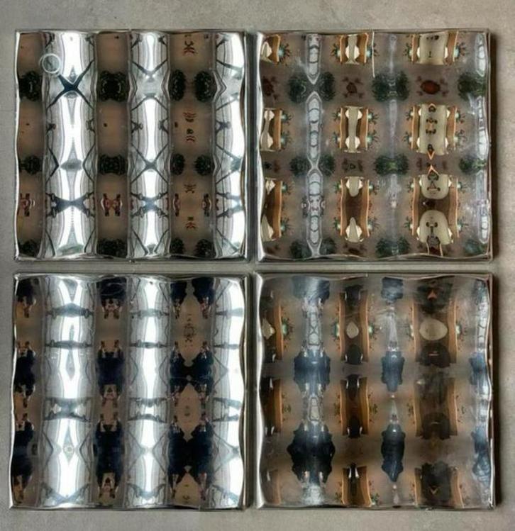 IKEA Vimsig Konvex Kullig Spiegel set van 4 vintage, Verzamelen, Retro, Huis en Inrichting, Ophalen of Verzenden