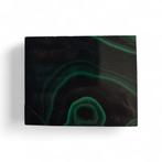 Malachiet tegeltje gepolijst  Herkomst: DR Congo 14861, Ophalen of Verzenden, Mineraal