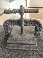 Antieke, goed werkende gietijzeren drukpers boekenpers, Ophalen, Gebruikt, Gereedschap of Toebehoren