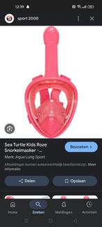 Masker met snorkel voor in het water, Watersport en Boten, Snorkelen, Ophalen of Verzenden, Zo goed als nieuw