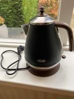DeLonghi Icona vintage waterkoker zwart, Witgoed en Apparatuur, Waterkokers, 1 tot 2 liter, Ophalen, Gebruikt