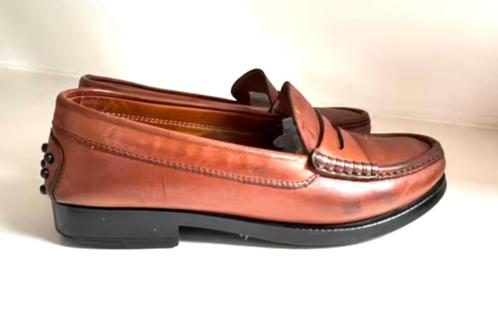 TOD'S bruine leren instappers loafers 37 CHCS authentiek, Kleding | Dames, Schoenen, Zo goed als nieuw, Instappers, Bruin, Ophalen of Verzenden