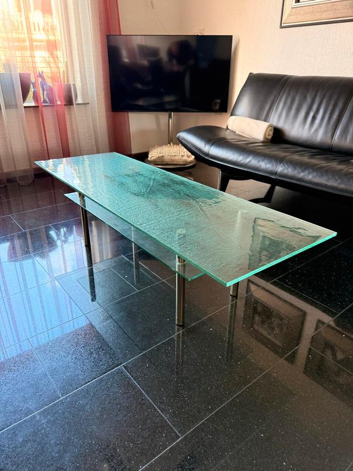 Glazen Salontafel Bot Meubelen - Opmeer, Huis en Inrichting, Tafels | Salontafels, Gebruikt, Minder dan 50 cm, 50 tot 100 cm, 100 tot 150 cm