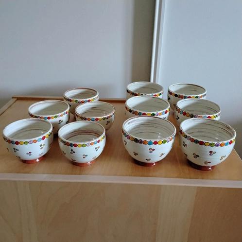11 schaaltjes, bakjes,soepkommen geglazuurd aardewerk, Huis en Inrichting, Keuken | Servies, Zo goed als nieuw, Schaal of Schalen