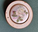vintage messing poederdoos met porselein, Antiek en Kunst, Ophalen of Verzenden