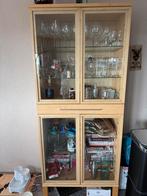 Vitrinekast, Huis en Inrichting, Kasten | Vitrinekasten, Ophalen, 50 tot 100 cm, Zo goed als nieuw, 150 tot 200 cm
