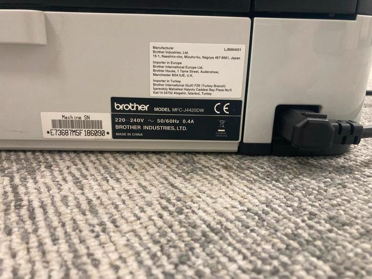 Brother MFC-J4420DW All-in-One Printer, Computers en Software, Printers, Gebruikt, All-in-one, Inkjetprinter, Faxen, Draadloos