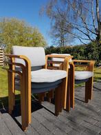 Armstoel Deens Design Magnus Olesen diningchair stackable 5x, Hout, Gebruikt, Eén, Ophalen