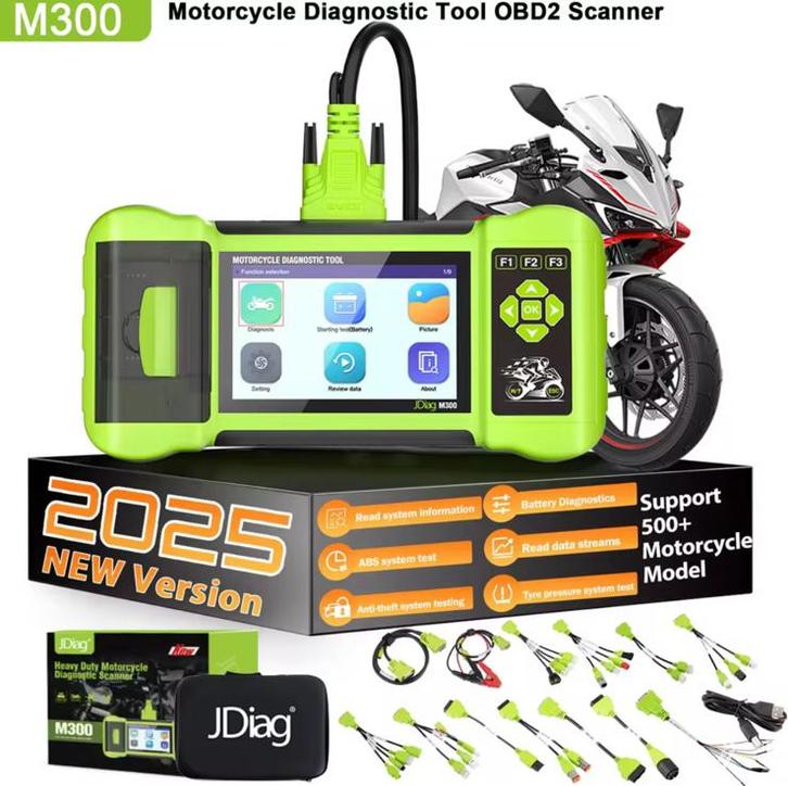 Uitleesapparaat Motorfiets JDiag M300 2025, Motoren, Accessoires | Onderhoudsmiddelen, Ophalen of Verzenden
