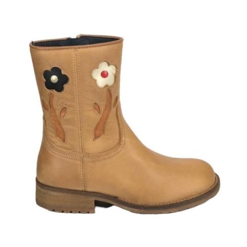 HIP maat 34 lerenlaars/rits natural bloemen gratis verzenden, Kinderen en Baby's, Kinderkleding | Schoenen en Sokken, Nieuw, Laarzen
