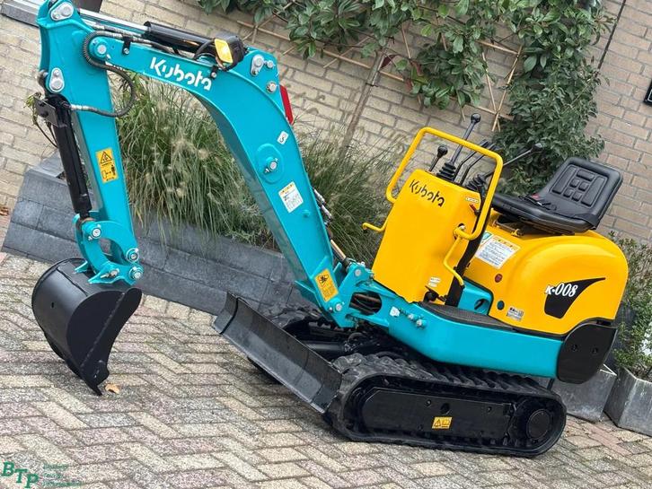 Kubota k-008 gebruikte minigraver k008 3cil diesel 0.8T, Tuin en Terras, Zitmaaiers, Gebruikt