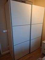 schuifdeuren kast wit, Ophalen, Met deur(en), 100 tot 150 cm, 200 cm of meer