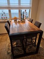 Bartafel Glenwood met 6 barstoelen Rumba (Woonsquare), Huis en Inrichting, Tafels | Eettafels, Ophalen, 50 tot 100 cm, Zo goed als nieuw