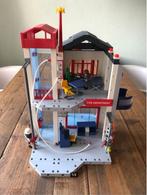 Playmobil brandweerkazerne met slangentoren - 3885, Kinderen en Baby's, Complete set, Gebruikt, Ophalen