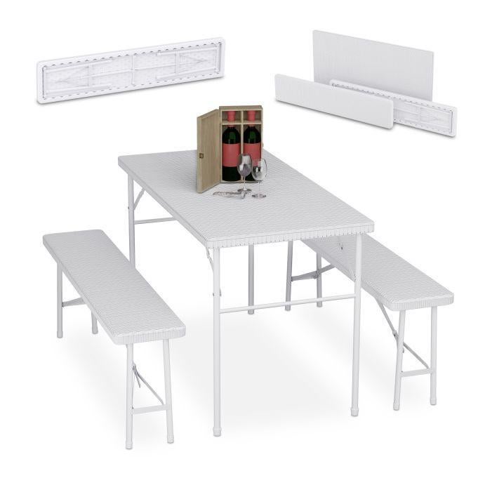 3-delige biertafel set rotanlook, Tuin en Terras, Picknicktafels, Ophalen, Overige materialen, Nieuw, Babijhandel@gmail.com