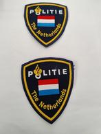 👉 2 mouw emblemen, Verzamelen, Embleem of Badge, Nederland, Ophalen of Verzenden, Landmacht