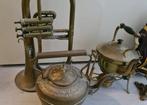 Koperen ketels, lamp en blaasinstrument, Ophalen, Koper