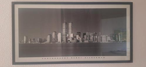 Skyline New York World Trade Center met frame, Huis en Inrichting, Woonaccessoires | Schilderijen, Tekeningen en Foto's, Gebruikt