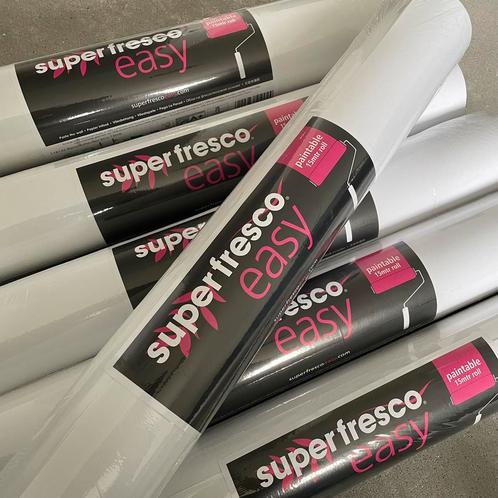 Gamma Superfresco Easy vliesbehang - Wit 6 rollen, Huis en Inrichting, Stoffering | Behang, Wit, Ophalen